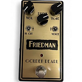 Used Friedman Golden Pearl Overdrive Effect Pedal