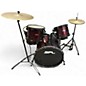 Used SPL 5 Piece JUNIOR KICKER 5 PIECE DARK RED Drum Kit thumbnail