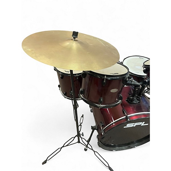 Used SPL 5 Piece JUNIOR KICKER 5 PIECE DARK RED Drum Kit