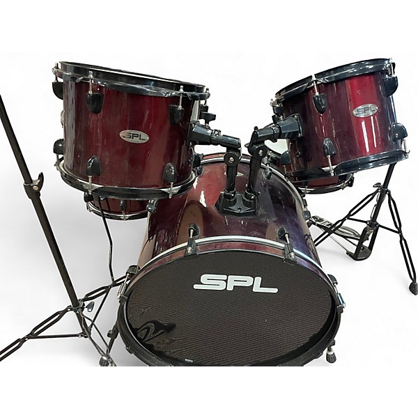 Used SPL 5 Piece JUNIOR KICKER 5 PIECE DARK RED Drum Kit