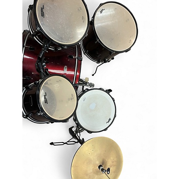 Used SPL 5 Piece JUNIOR KICKER 5 PIECE DARK RED Drum Kit