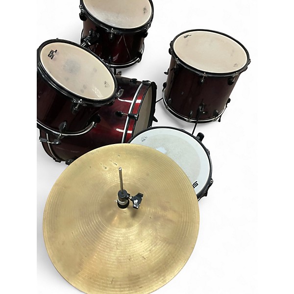 Used SPL 5 Piece JUNIOR KICKER 5 PIECE DARK RED Drum Kit