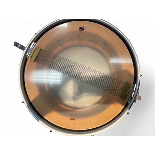Used DW 5X14 Collector's Series Finish Ply Super Solid Maple Snare Black Glass Drum