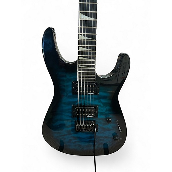 Used Jackson Dinky JS20 DKQ 2PT Transparent Blue Solid Body Electric Guitar