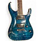 Used ESP LTD MH1000 Trans Blue Solid Body Electric Guitar