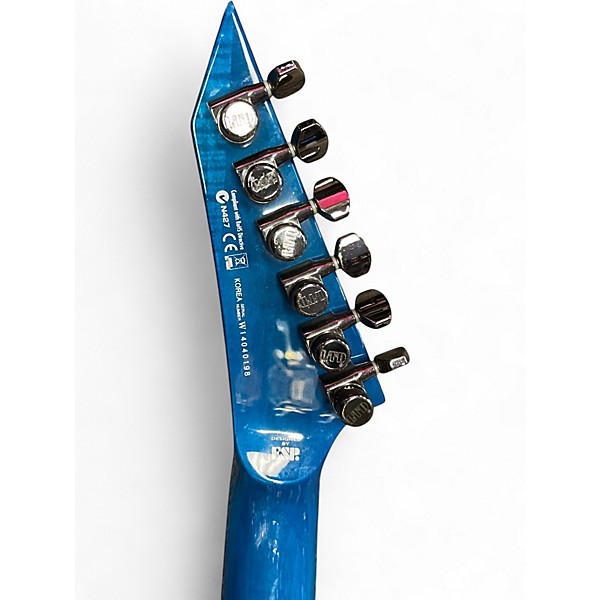 Used ESP LTD MH1000 Trans Blue Solid Body Electric Guitar