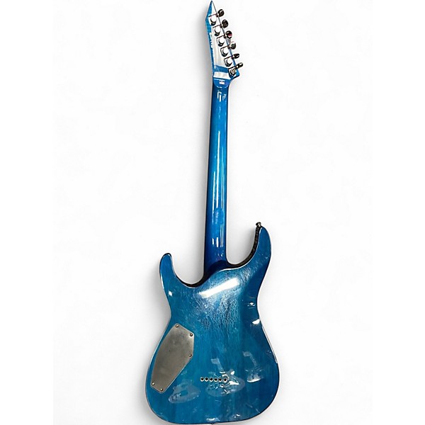 Used ESP LTD MH1000 Trans Blue Solid Body Electric Guitar