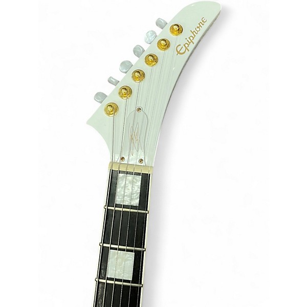 Used Epiphone Izzy Hale Explorer White Solid Body Electric Guitar