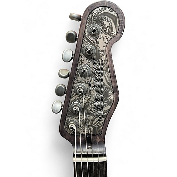 Used James Trussant STEELCASTER SILVER Solid Body Electric Guitar