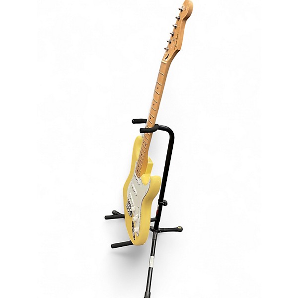 Used Fender Standard Stratocaster Cream Solid Body Electric Guitar