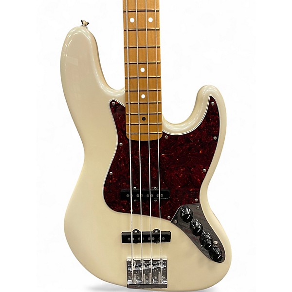 Used Fender Player Plus Active Jazz Bass Olympic Pearl Electric Bass Guitar