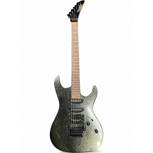 Used Hamer Slammer Series Green Sparkle Solid Body Electric Guitar