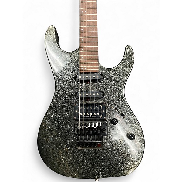 Used Hamer Slammer Series Green Sparkle Solid Body Electric Guitar