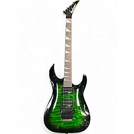 Used Jackson JS Series Dinky Arch Top JS32Q DKA Transparent Green Burst Solid Body Electric Guitar