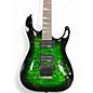 Used Jackson JS Series Dinky Arch Top JS32Q DKA Transparent Green Burst Solid Body Electric Guitar