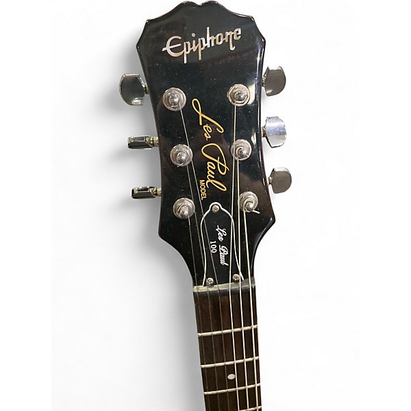 Used Epiphone Les Paul 100 Bolt On Left Handed 2 Color Sunburst Electric Guitar