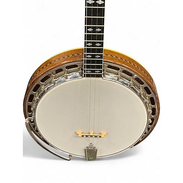 Vintage 1920s Ludwig Kingston Plectrum Banjo Natural Banjo