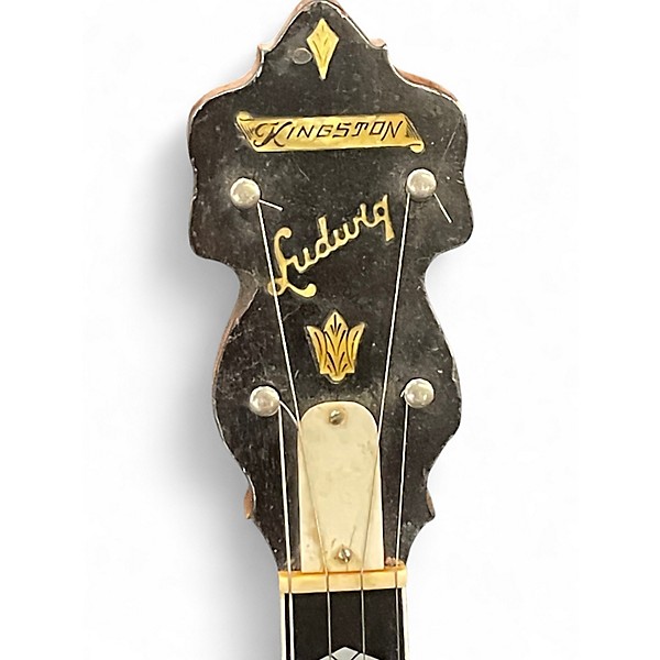 Vintage 1920s Ludwig Kingston Plectrum Banjo Natural Banjo