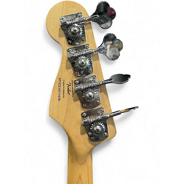 Used Squier Jaguar Black Electric Bass Guitar