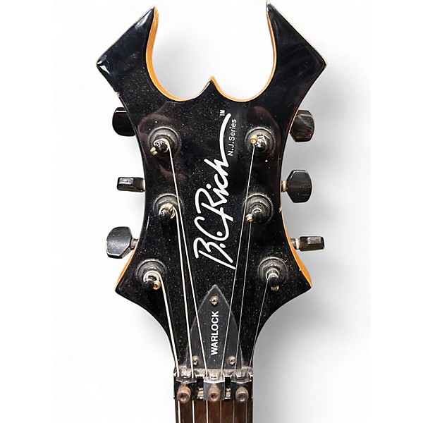 Used B.C. Rich NJ Series Warlock Black Solid Body Electric Guitar