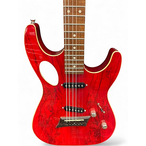 Used Michael Kelly HYBRID 60 PORT Red Hollow Body Electric Guitar