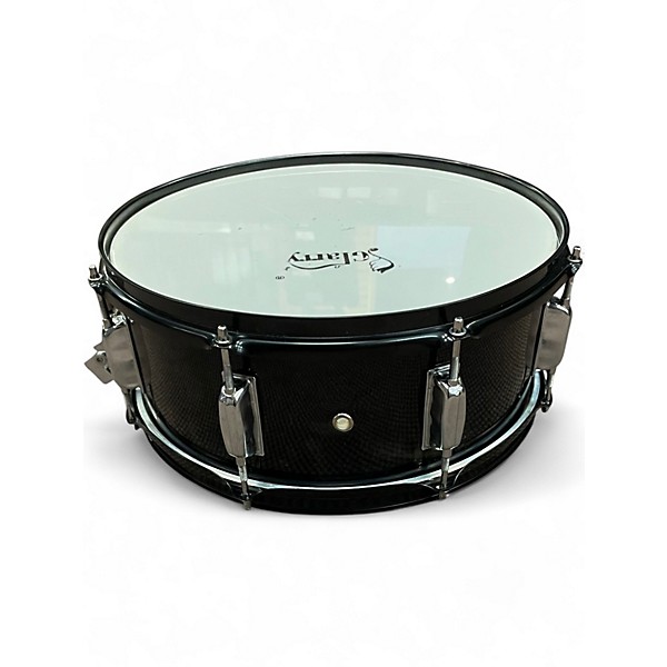 Used Glarry 14in snare black Drum