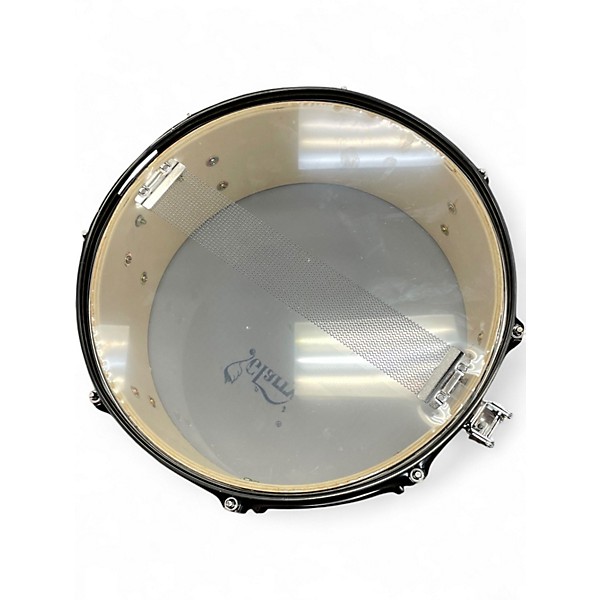 Used Glarry 14in snare black Drum