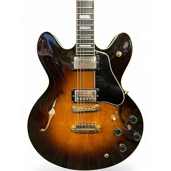 Vintage 1982 Gibson ES-347 Tobacco Burst Hollow Body Electric Guitar