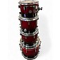 Used PDP by DW 4 Piece Concept Series with Added 16x16 Birch sparkle red Drum Kit thumbnail