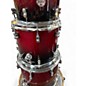 Used PDP by DW 4 Piece Concept Series with Added 16x16 Birch sparkle red Drum Kit