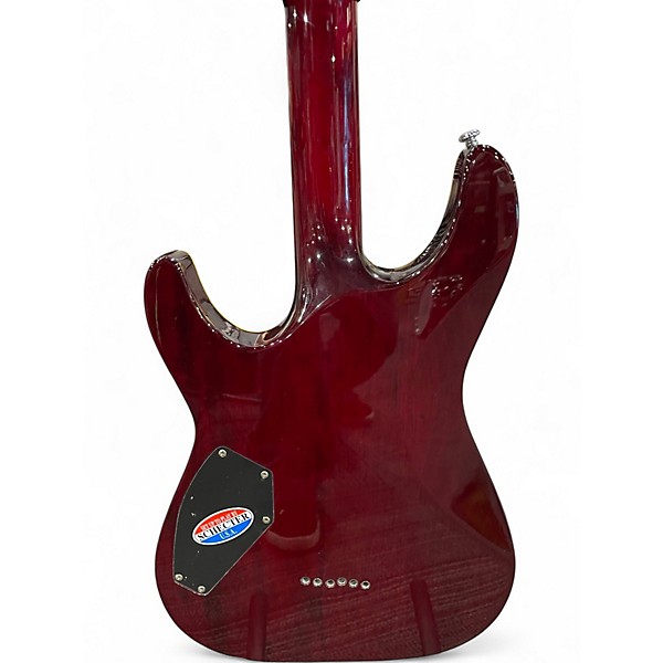 Used Schecter Guitar Research C1 Custom red Solid Body Electric Guitar