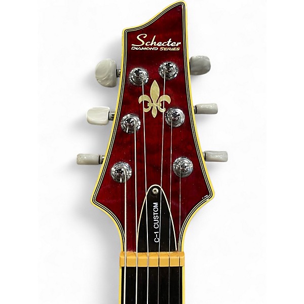 Used Schecter Guitar Research C1 Custom red Solid Body Electric Guitar
