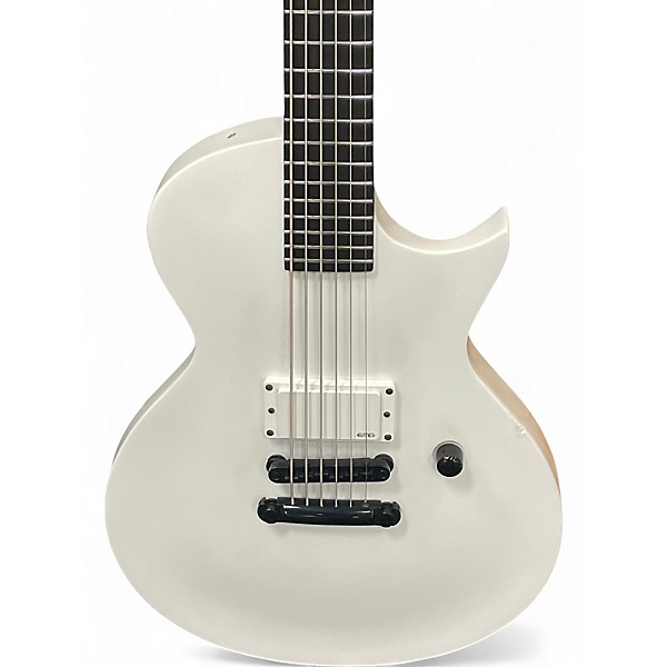 Used ESP LTD ARCTIC METAL ECLIPSE Snow White Solid Body Electric Guitar