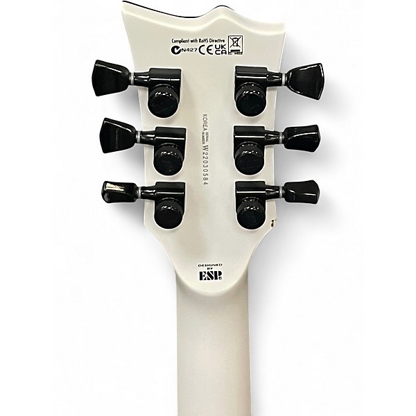 Used ESP LTD ARCTIC METAL ECLIPSE Snow White Solid Body Electric Guitar
