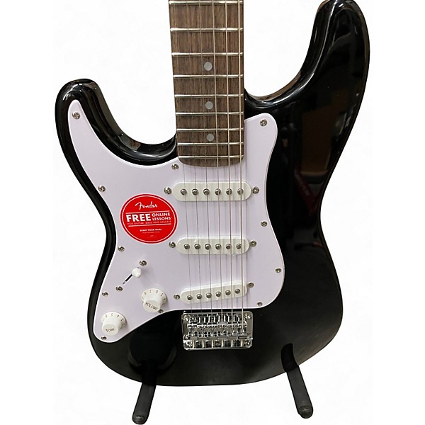 Used Squier Mini Affinity Stratocaster Left Handed Black Electric Guitar