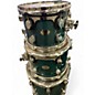 Used 2001 DW 4 Piece Workshop Series aqua blue stain Drum Kit