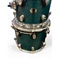 Used 2001 DW 4 Piece Workshop Series aqua blue stain Drum Kit