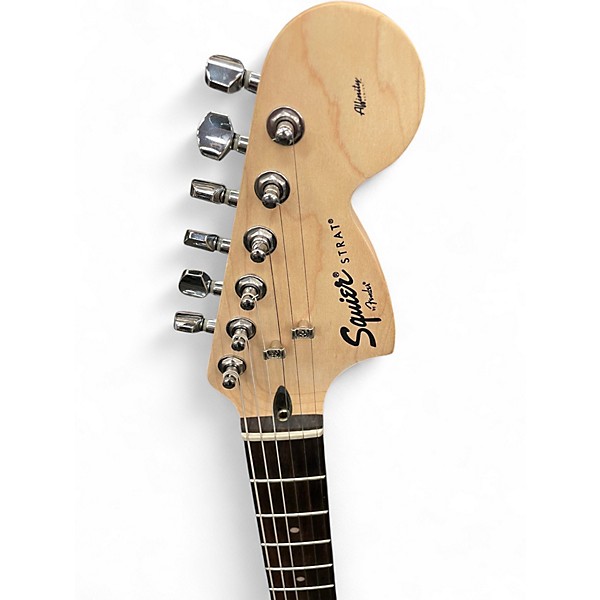 Used Squier Affinity Stratocaster HARD ROCK CAFE BLACK Solid Body Electric Guitar