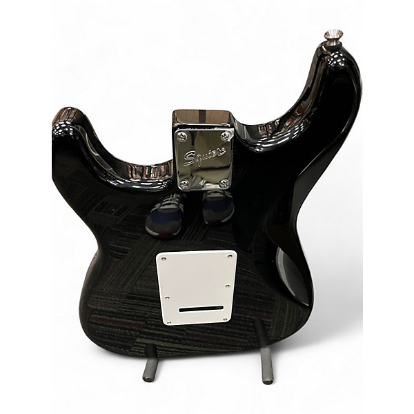 Used Squier Affinity Stratocaster HARD ROCK CAFE BLACK Solid Body Electric Guitar