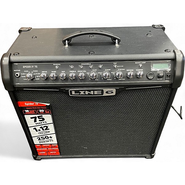 Used Line 6 Spider IV 75W 1x12 Guitar Combo Amp
