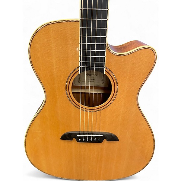 Used Alvarez AFH600CE Natural Acoustic Electric Guitar