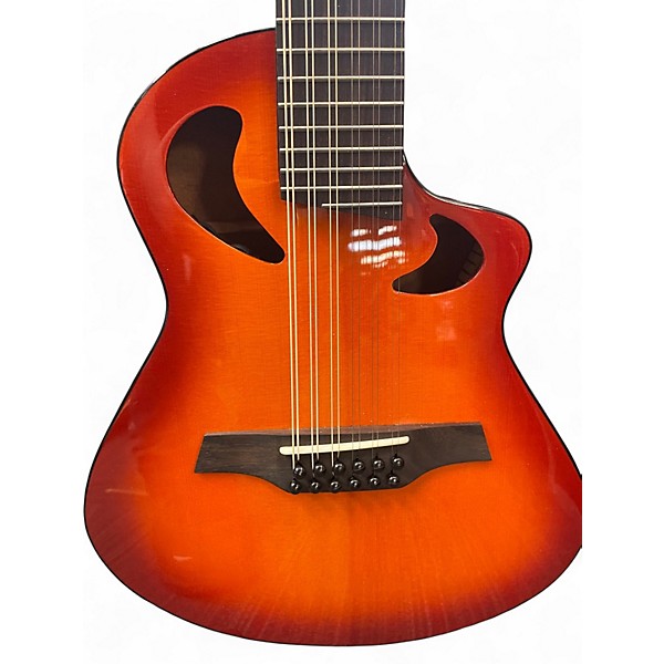 Used Veillette Avante Gryphon hightuned Sunburst 12 String Acoustic Electric Guitar