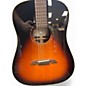 Used Alvarez MD70e Herringbone Dreadnought Sunburst Acoustic Electric Guitar