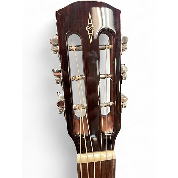 Used Alvarez MD70e Herringbone Dreadnought Sunburst Acoustic Electric Guitar