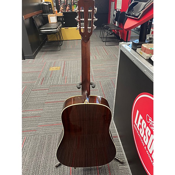 Used Alvarez MD70e Herringbone Dreadnought Sunburst Acoustic Electric Guitar