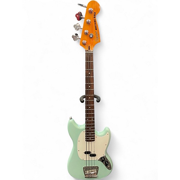Used Squier Classic Vibe '60s Mustang Surf Green Electric Bass Guitar