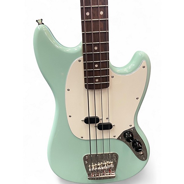 Used Squier Classic Vibe '60s Mustang Surf Green Electric Bass Guitar