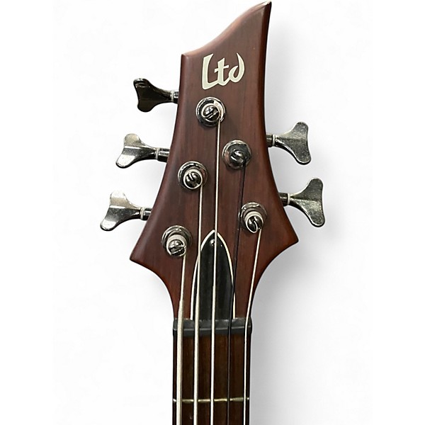 Used ESP ltd n427 5 string bass brown Electric Bass Guitar