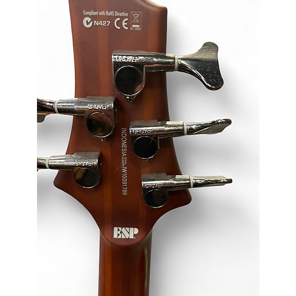 Used ESP ltd n427 5 string bass brown Electric Bass Guitar