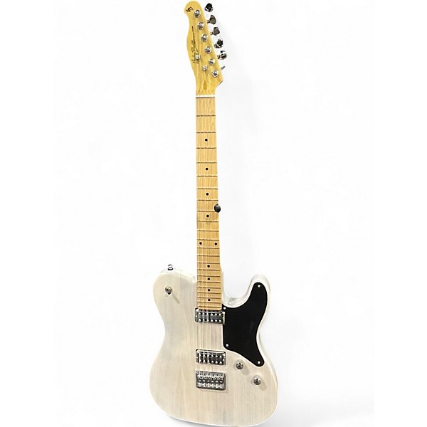 Used Harley Benton TE-90 FLT Clear white Solid Body Electric Guitar